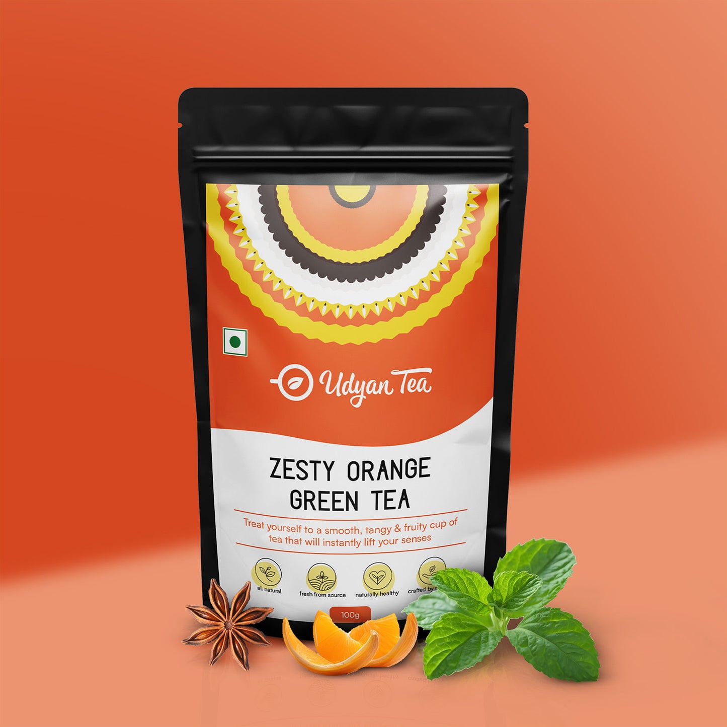 Zesty Orange Green Tea