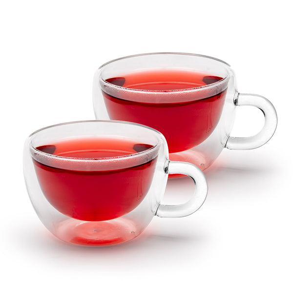 Toni Double Wall Glass Teacup – Tay Tea LLC